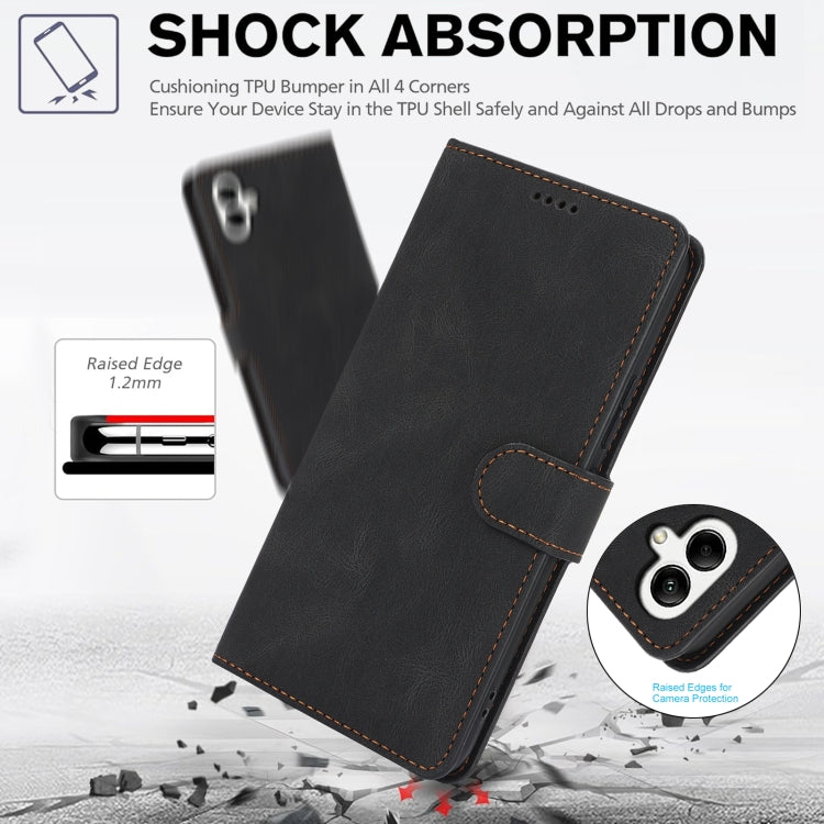 For Samsung Galaxy A06 4G Fantasy Skin-feel Calfskin Texture Leather Phone Case