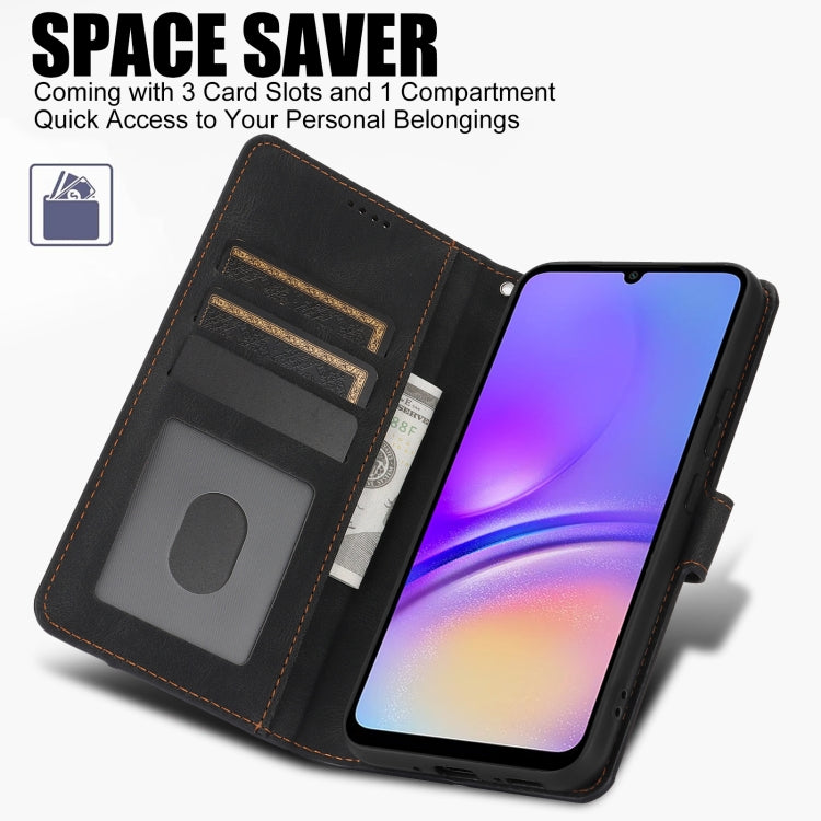 For Samsung Galaxy A06 4G Fantasy Skin-feel Calfskin Texture Leather Phone Case