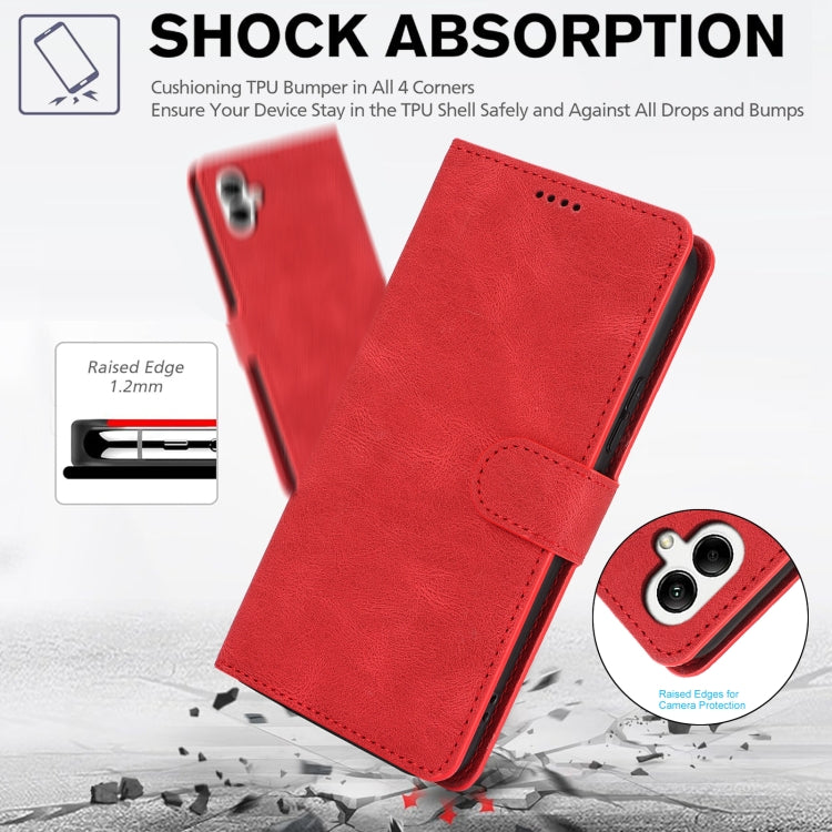 For Samsung Galaxy A06 4G Fantasy Skin-feel Calfskin Texture Leather Phone Case