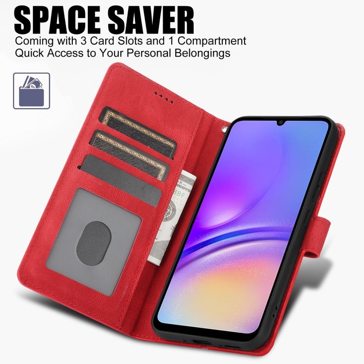For Samsung Galaxy A06 4G Fantasy Skin-feel Calfskin Texture Leather Phone Case