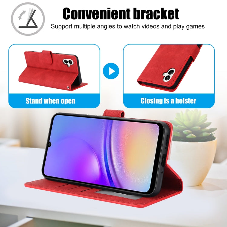 For Samsung Galaxy A06 4G Fantasy Skin-feel Calfskin Texture Leather Phone Case