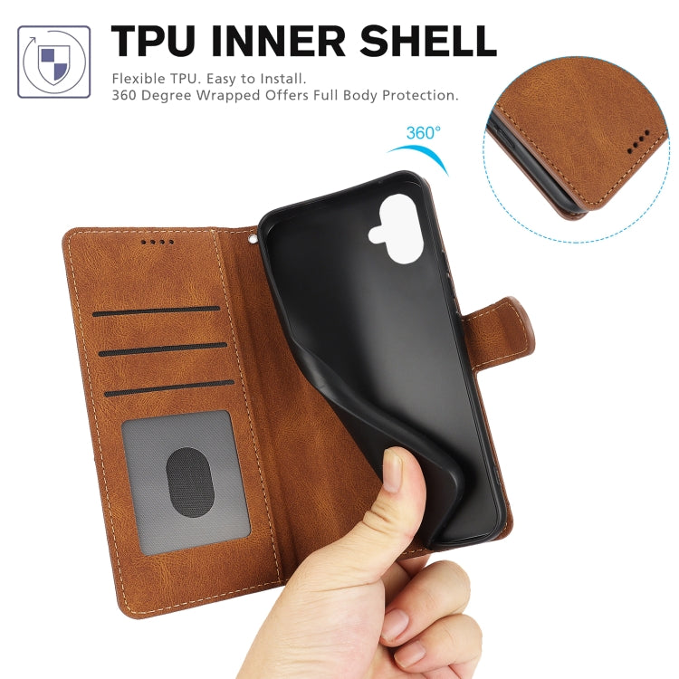 For Samsung Galaxy A06 4G Fantasy Skin-feel Calfskin Texture Leather Phone Case