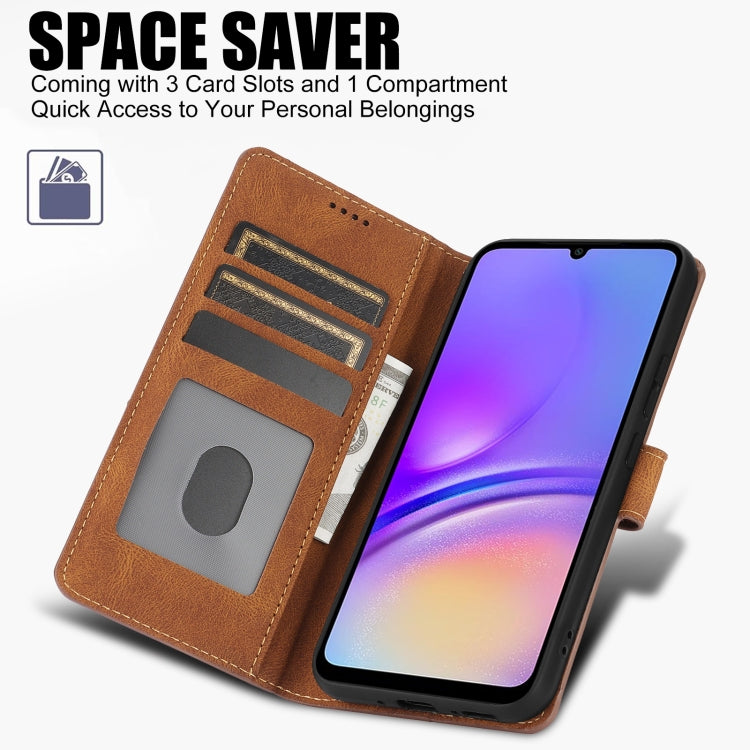 For Samsung Galaxy A06 4G Fantasy Skin-feel Calfskin Texture Leather Phone Case