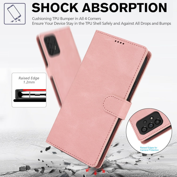 For Samsung Galaxy A33 5G Fantasy Skin-feel Calfskin Texture Leather Phone Case