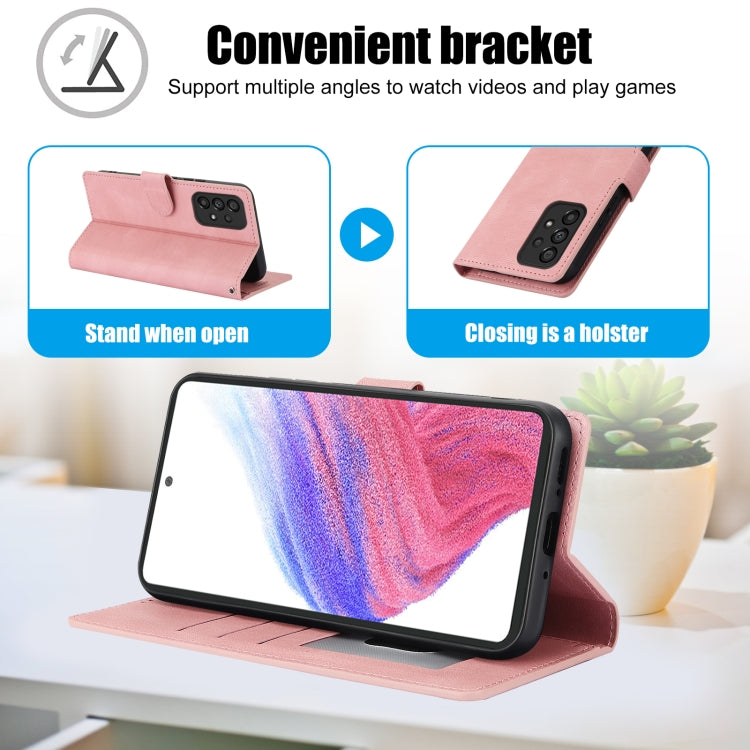 For Samsung Galaxy A33 5G Fantasy Skin-feel Calfskin Texture Leather Phone Case