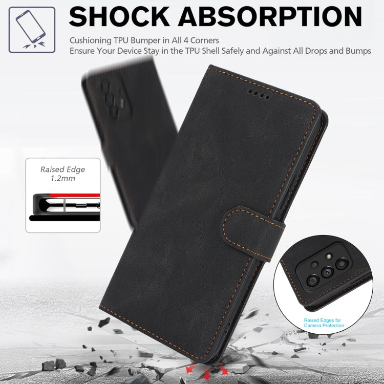 For Samsung Galaxy A33 5G Fantasy Skin-feel Calfskin Texture Leather Phone Case