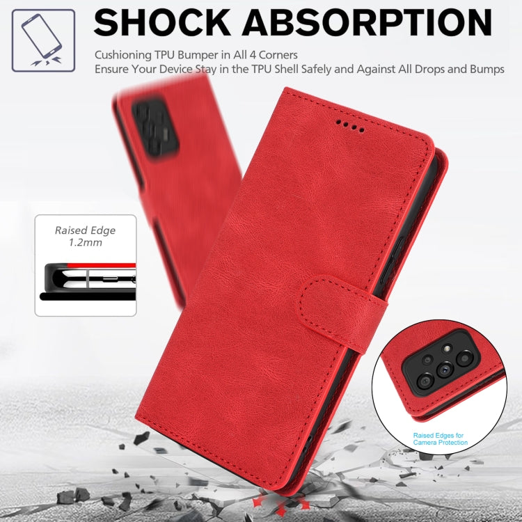 For Samsung Galaxy A33 5G Fantasy Skin-feel Calfskin Texture Leather Phone Case