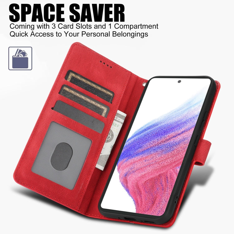 For Samsung Galaxy A33 5G Fantasy Skin-feel Calfskin Texture Leather Phone Case