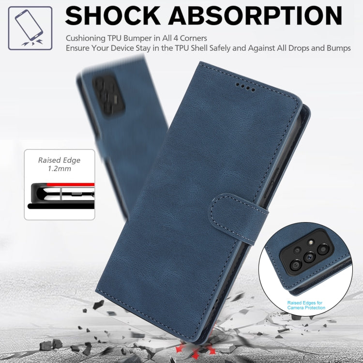 For Samsung Galaxy A33 5G Fantasy Skin-feel Calfskin Texture Leather Phone Case