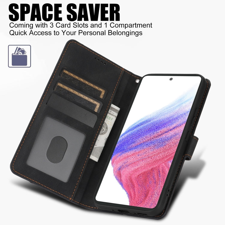 For Samsung Galaxy A53 5G Fantasy Skin-feel Calfskin Texture Leather Phone Case