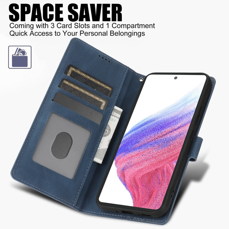 For Samsung Galaxy A53 5G Fantasy Skin-feel Calfskin Texture Leather Phone Case