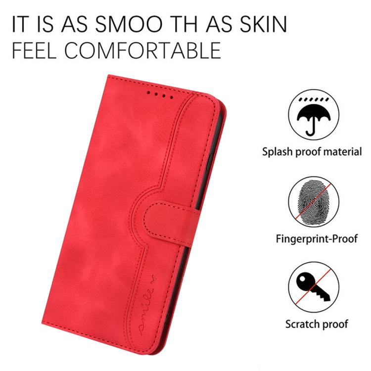 For Samsung Galaxy S26 5G Heart Pattern Skin Feel Leather Phone Case
