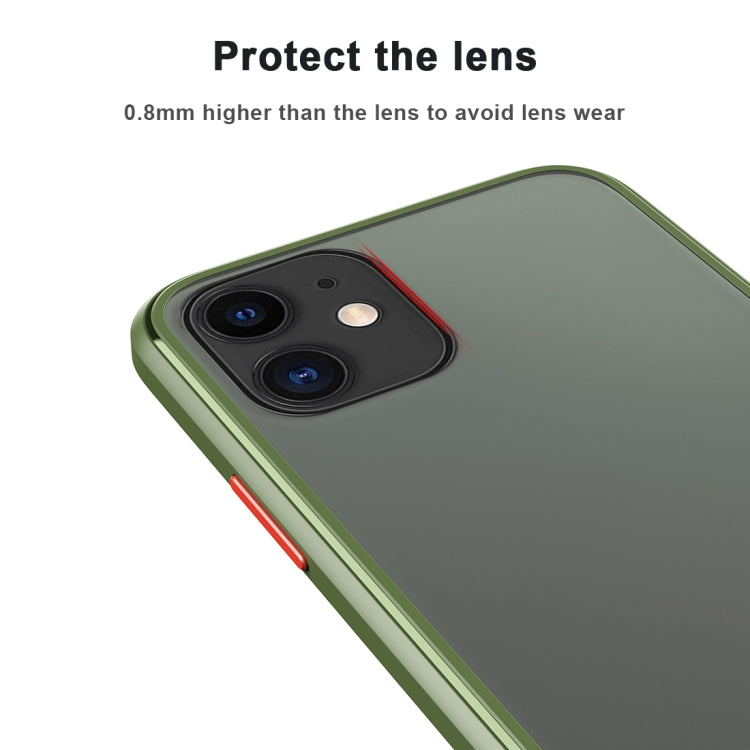 For iPhone 11 Shockproof Ultra-thin Frosted Protective Case