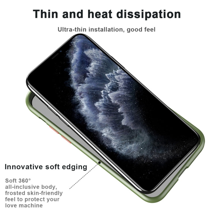 For iPhone 11 Pro Max Shockproof Ultra-thin Frosted Protective Case