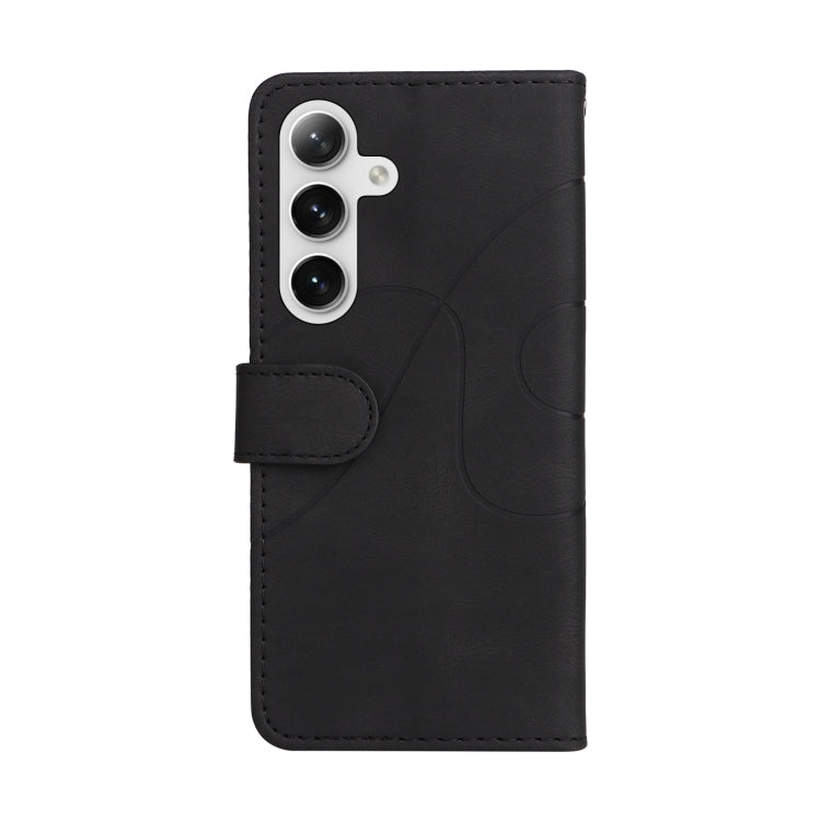 For Galaxy S25 / S24 5G Dual-color Splicing Flip Leather Phone Case