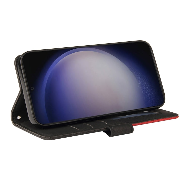 For Galaxy S25 / S24 5G Dual-color Splicing Flip Leather Phone Case