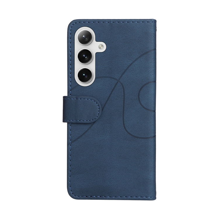 For Galaxy S25 / S24 5G Dual-color Splicing Flip Leather Phone Case