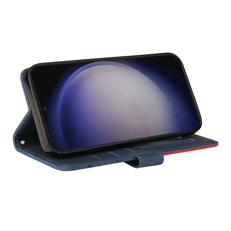 For Galaxy S25 / S24 5G Dual-color Splicing Flip Leather Phone Case