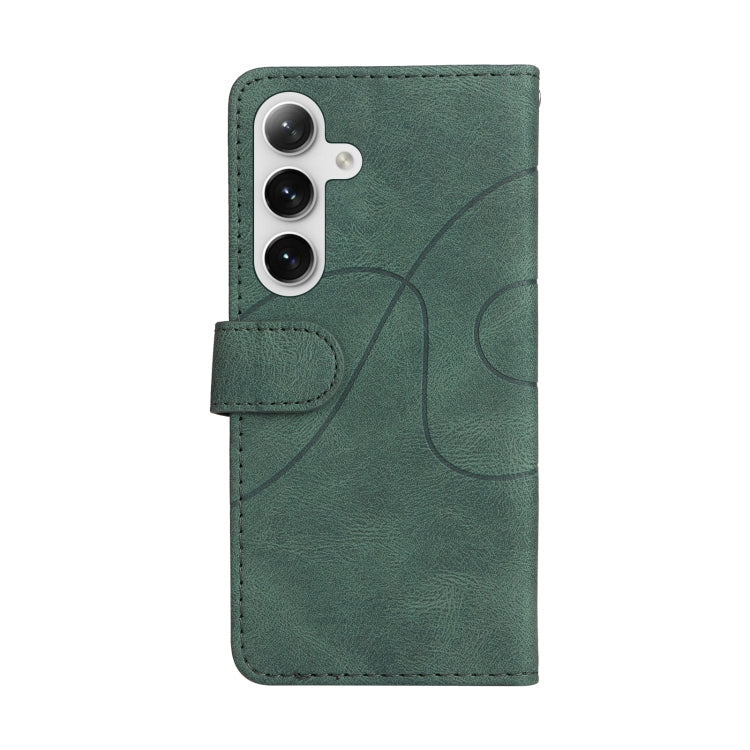 For Galaxy S25 / S24 5G Dual-color Splicing Flip Leather Phone Case
