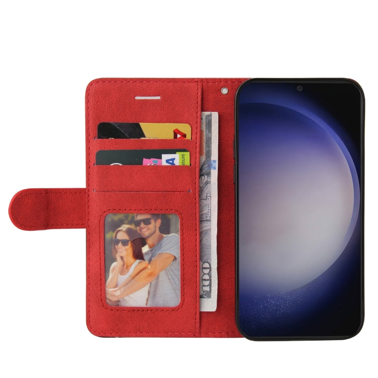 For Galaxy S25 / S24 5G Dual-color Splicing Flip Leather Phone Case