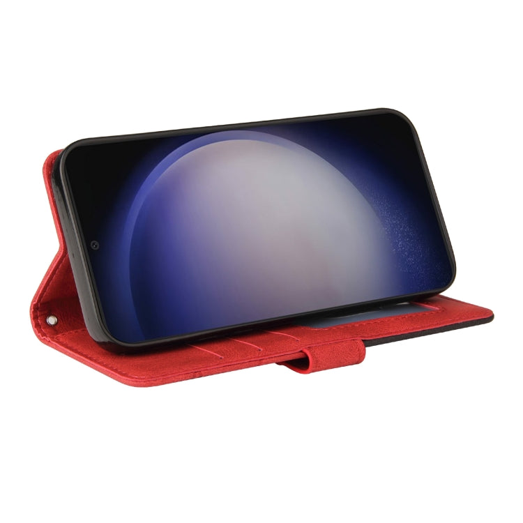 For Galaxy S25 / S24 5G Dual-color Splicing Flip Leather Phone Case