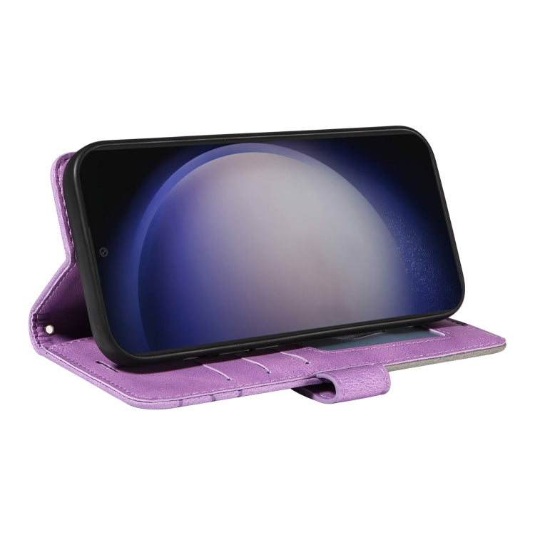 For Galaxy S25 / S24 5G Dual-color Splicing Flip Leather Phone Case