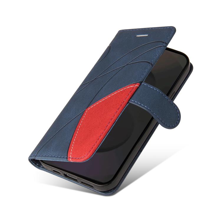 For Galaxy S25 FE 5G Dual-color Splicing Flip Leather Phone Case