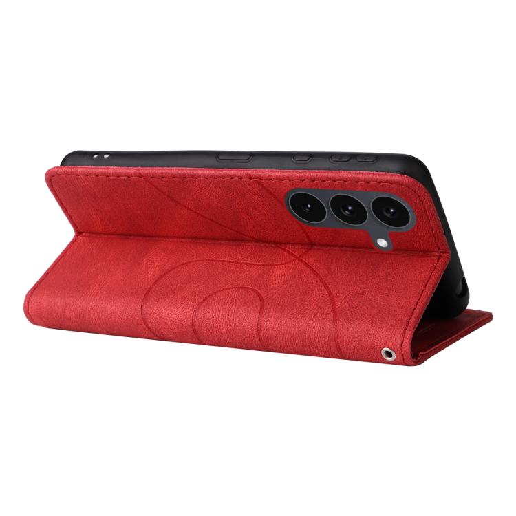 For Galaxy S25 FE 5G Dual-color Splicing Flip Leather Phone Case