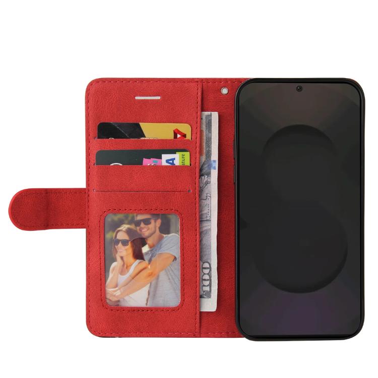 For Galaxy S25 FE 5G Dual-color Splicing Flip Leather Phone Case