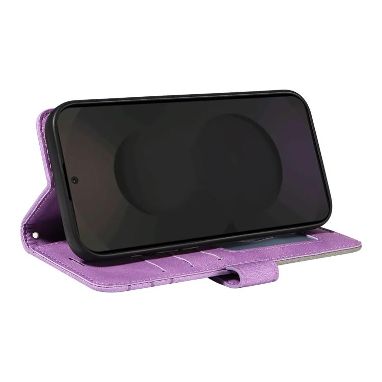 For Galaxy S25 FE 5G Dual-color Splicing Flip Leather Phone Case