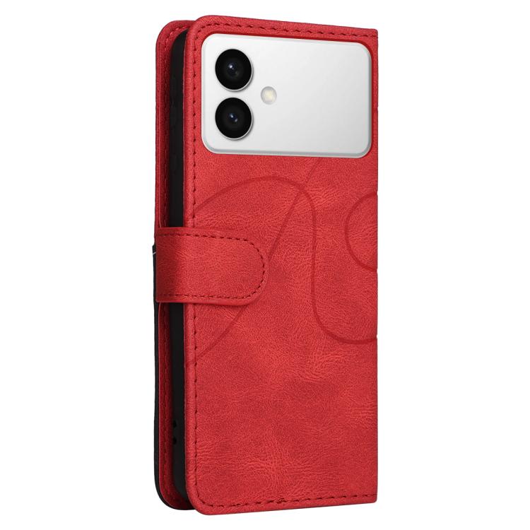 For Galaxy S26 Edge 5G Dual-color Splicing Flip Leather Phone Case
