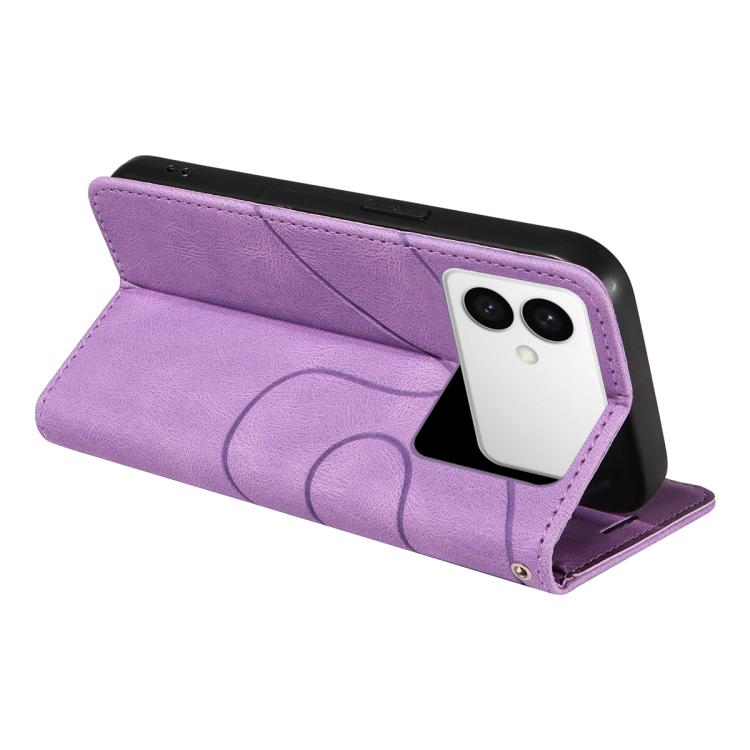 For Galaxy S26 Edge 5G Dual-color Splicing Flip Leather Phone Case