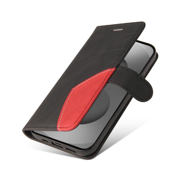 For Galaxy S26 Ultra 5G Dual-color Splicing Flip Leather Phone Case