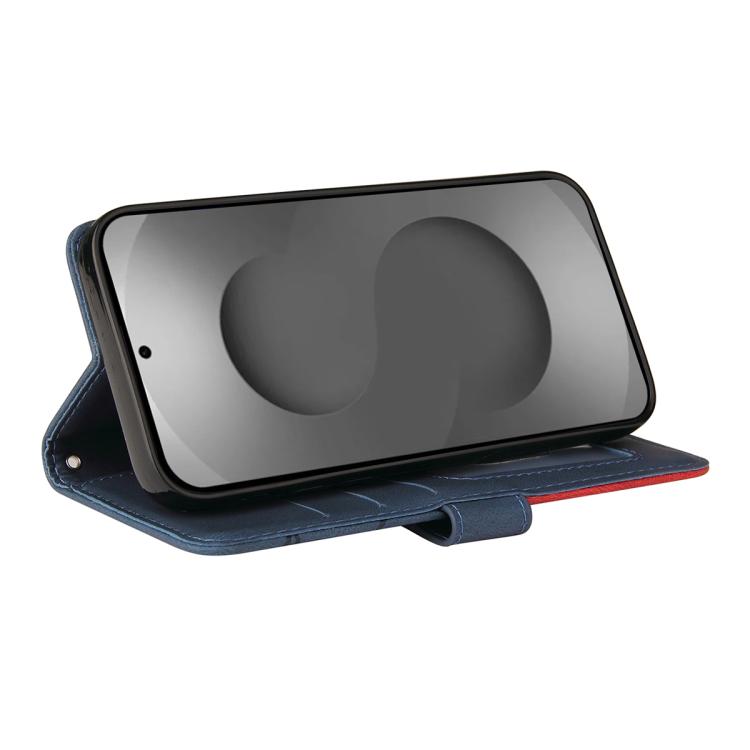 For Galaxy S26 Ultra 5G Dual-color Splicing Flip Leather Phone Case