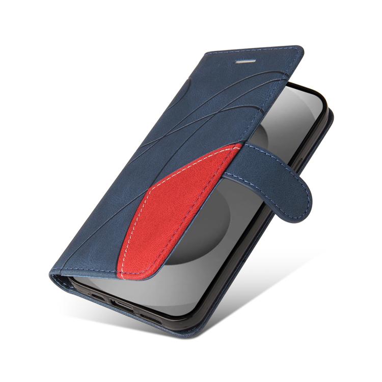 For Galaxy S26 Ultra 5G Dual-color Splicing Flip Leather Phone Case