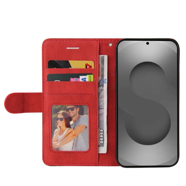 For Galaxy S26 Ultra 5G Dual-color Splicing Flip Leather Phone Case