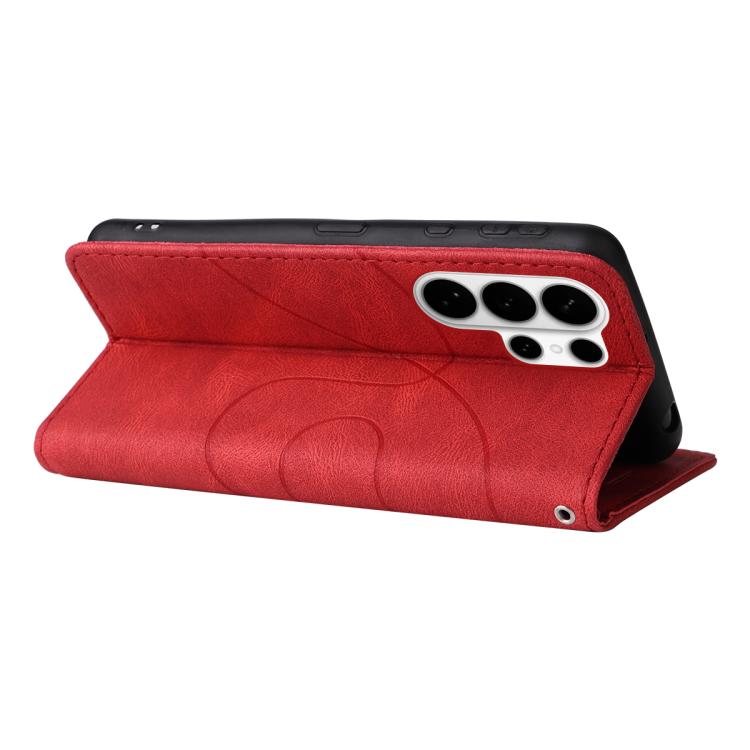 For Galaxy S26 Ultra 5G Dual-color Splicing Flip Leather Phone Case