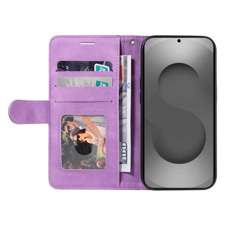 For Galaxy S26 Ultra 5G Dual-color Splicing Flip Leather Phone Case