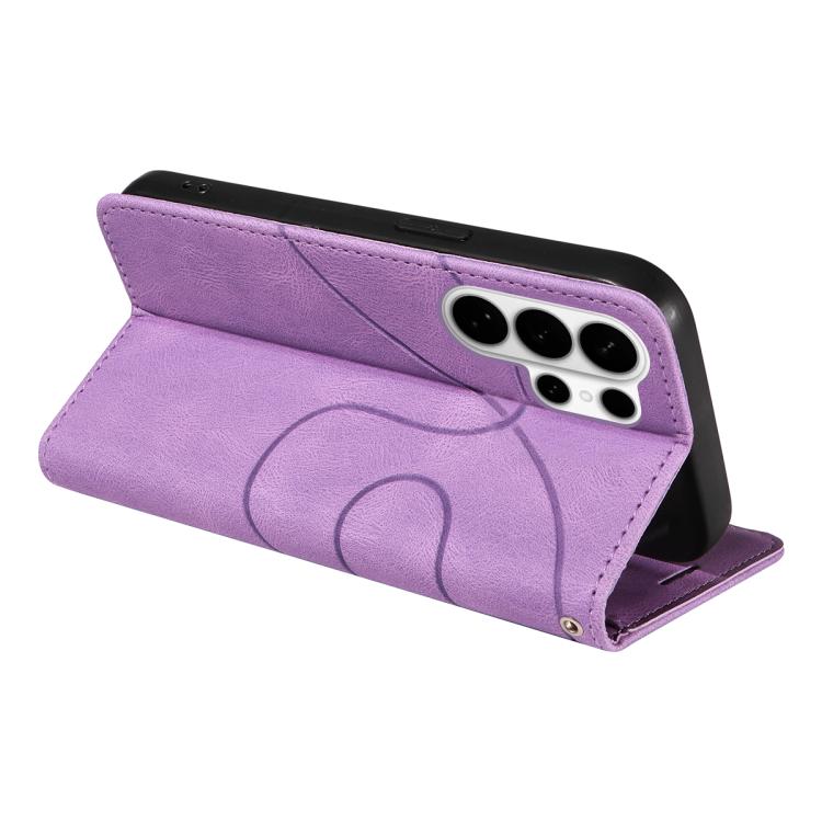 For Galaxy S26 Ultra 5G Dual-color Splicing Flip Leather Phone Case