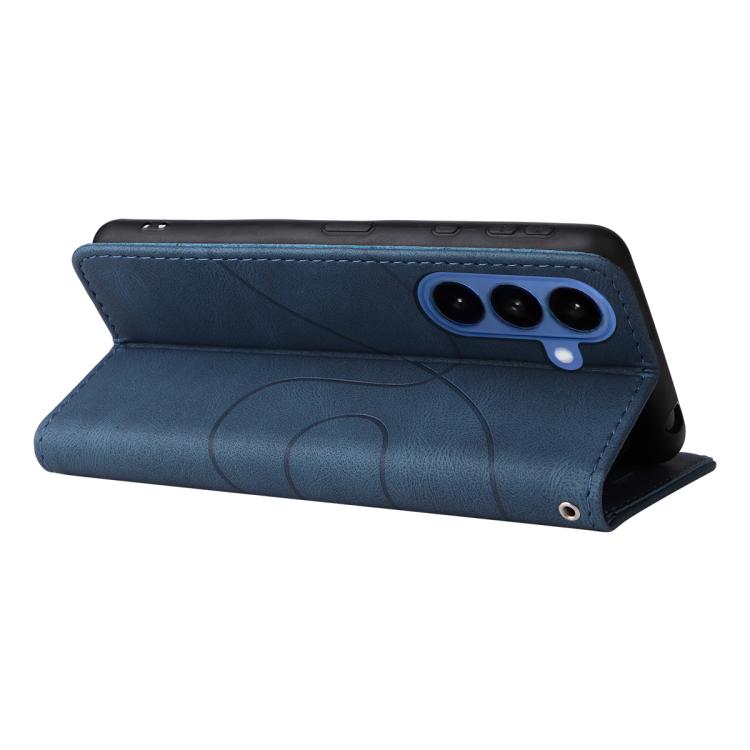 For Galaxy S26+ 5G Dual-color Splicing Flip Leather Phone Case