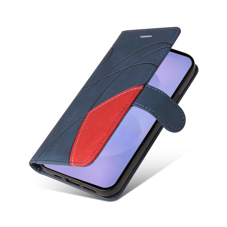 For Galaxy S26+ 5G Dual-color Splicing Flip Leather Phone Case