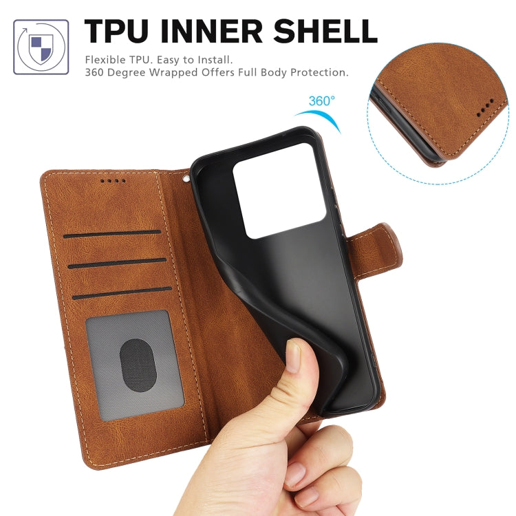 For Xiaomi 14T Fantasy Skin-feel Calfskin Texture Leather Phone Case