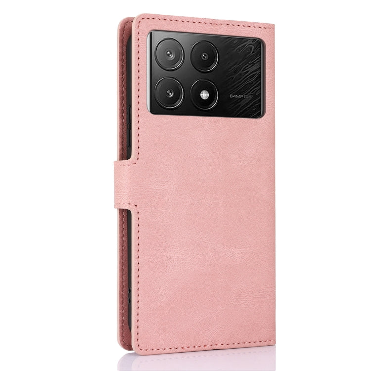 For Xiaomi Poco X6 Pro 5G Fantasy Skin-feel Calfskin Texture Leather Phone Case