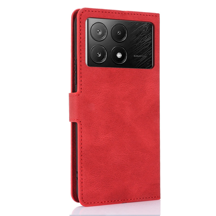 For Xiaomi Poco X6 Pro 5G Fantasy Skin-feel Calfskin Texture Leather Phone Case