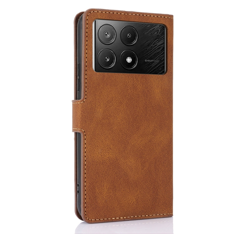 For Xiaomi Poco X6 Pro 5G Fantasy Skin-feel Calfskin Texture Leather Phone Case