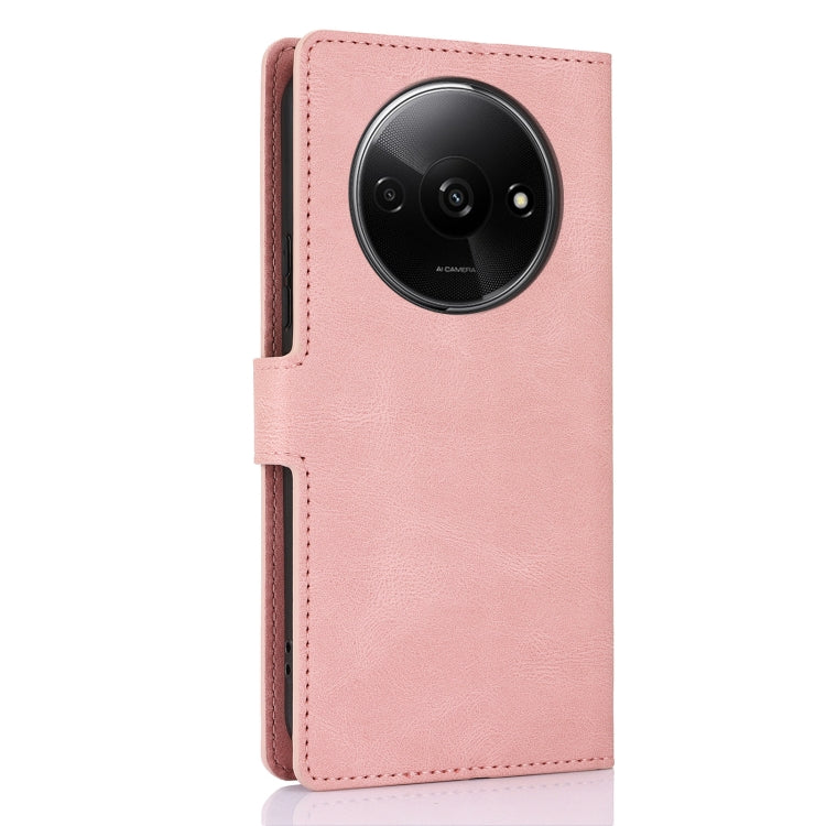 For Xiaomi Poco C61 4G Global Fantasy Skin-feel Calfskin Texture Leather Phone Case