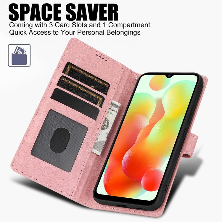 For Xiaomi Poco C61 4G Global Fantasy Skin-feel Calfskin Texture Leather Phone Case