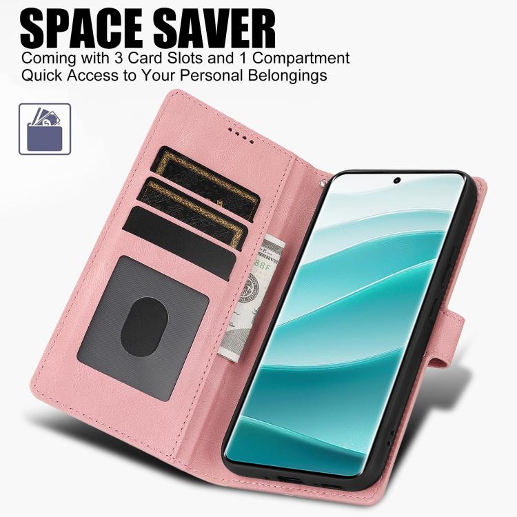 For Xiaomi Poco X7 5G Fantasy Skin-feel Calfskin Texture Leather Phone Case