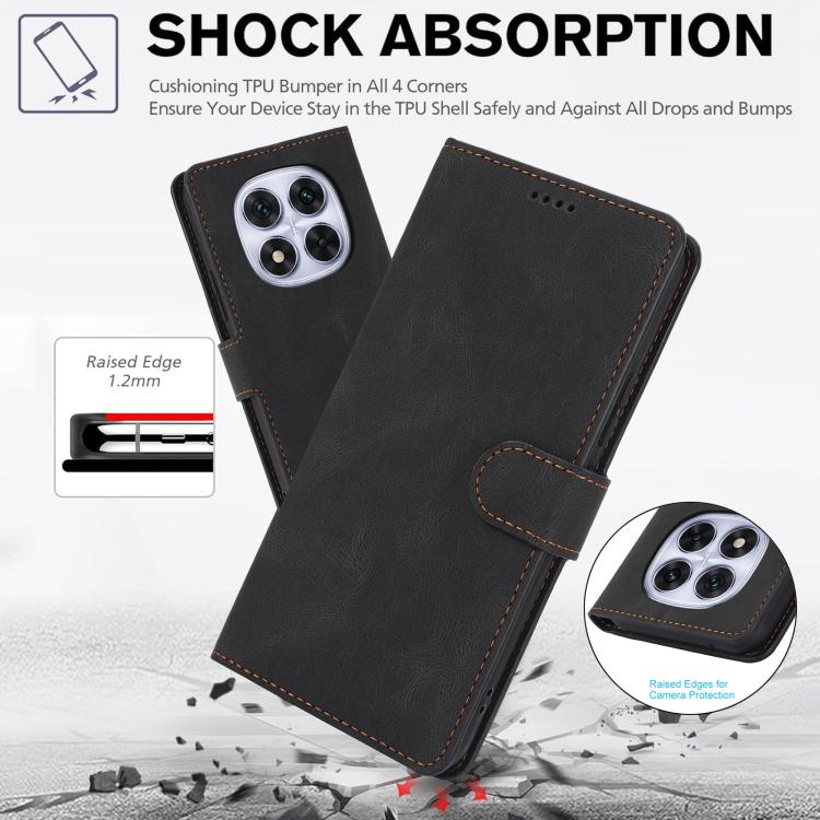 For Xiaomi Poco X7 5G Fantasy Skin-feel Calfskin Texture Leather Phone Case