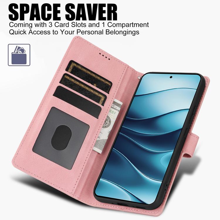 For Xiaomi Poco M7 Pro 5G Fantasy Skin-feel Calfskin Texture Leather Phone Case